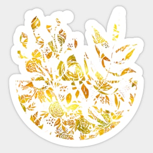 Golden Roses Sticker